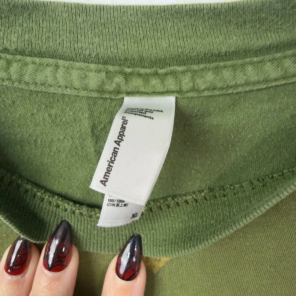 American Apparel Men's Green Metal Slug SV-001 Graphic T-Shirt Size‎ XL